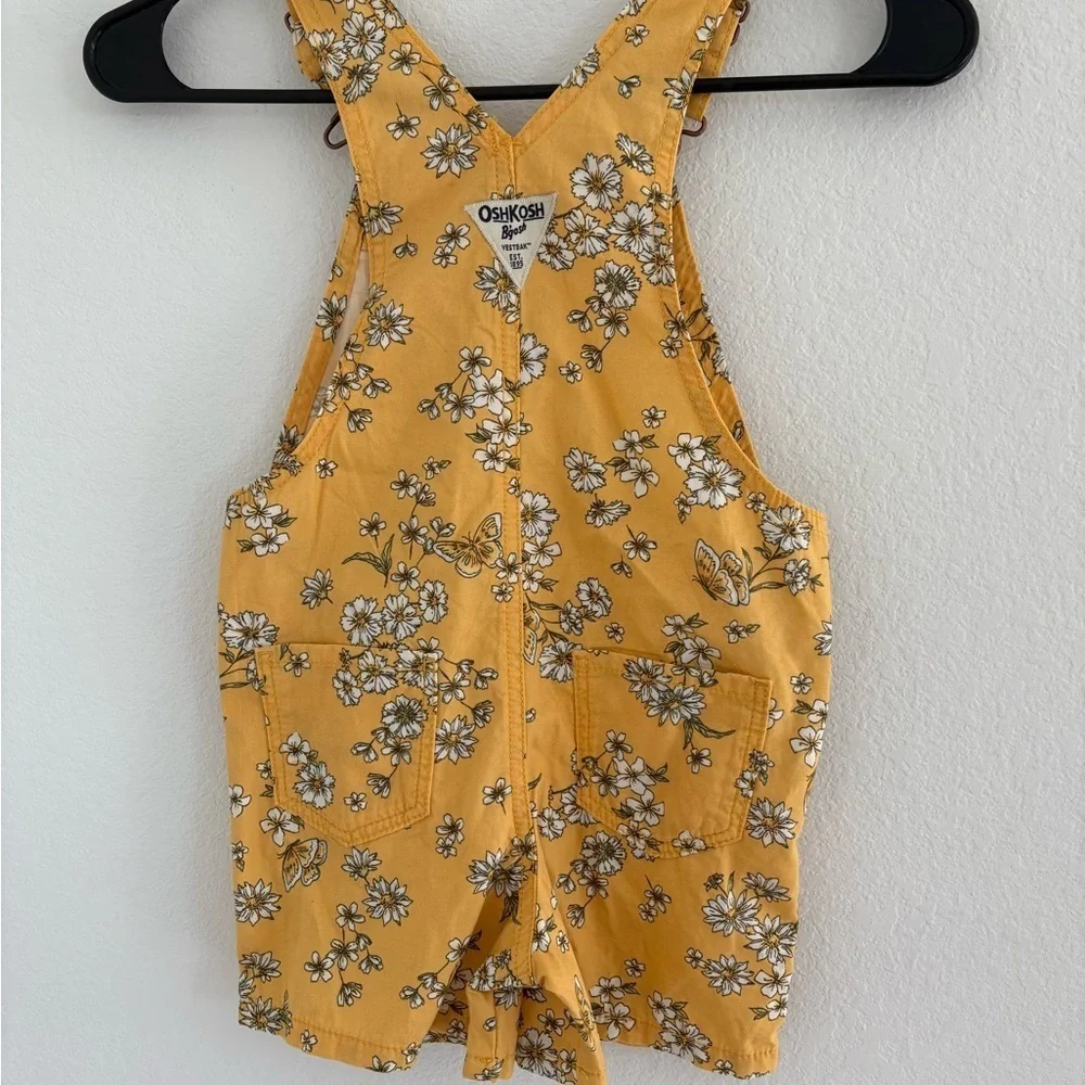 Daisy Knit Denim Shortalls Toddler Girl